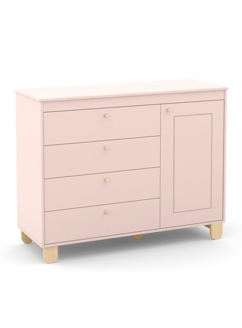 Cómoda Zupi con Puerta Rosada-0