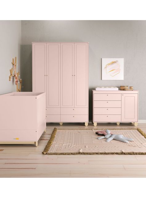 Cómoda Zupi con Puerta Rosada-4