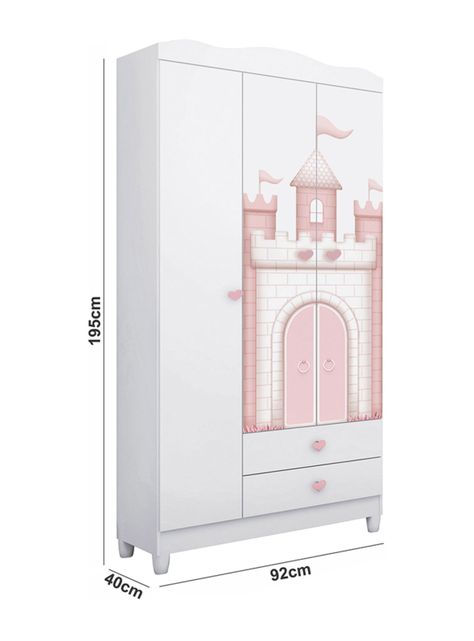 Closet Sophia 3 Puertas Blanco-1