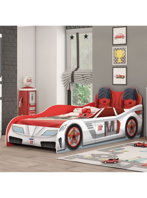 Cama Fast Car Blanco-3