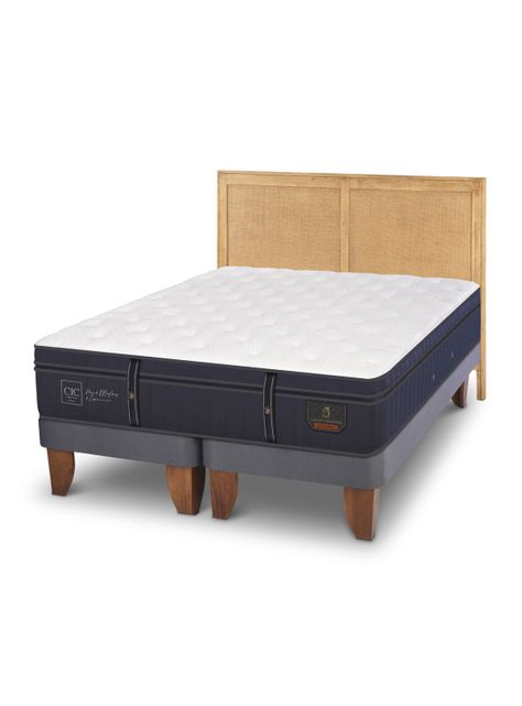 Cama Europea Grand Premium 2 Plazas Base Dividida + Respaldo Sava-0