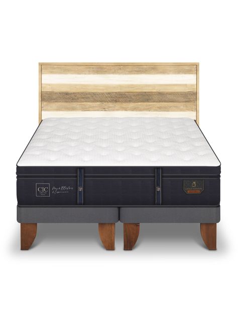 Cama Europea Grand Premium Súper Kng + Respaldo Loira-2