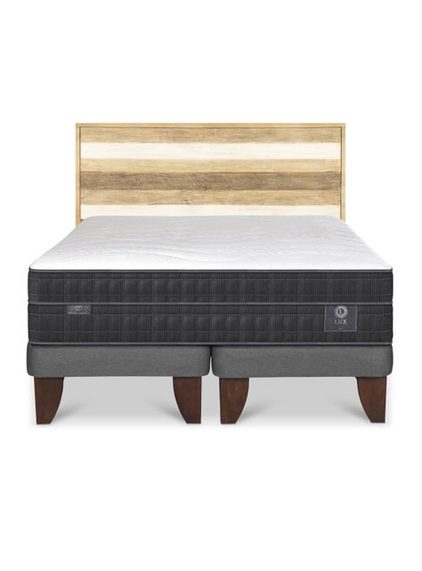Cama Europea Lux Súper King + Respaldo Loira-2