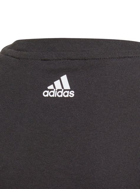 Polera Essentials Logo Tee Negra Niña-3