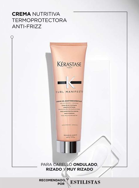 Crema Anti-Frizz Cabello Rizado Créme De Jour Fondamentale Curl Manifesto 150ml-1