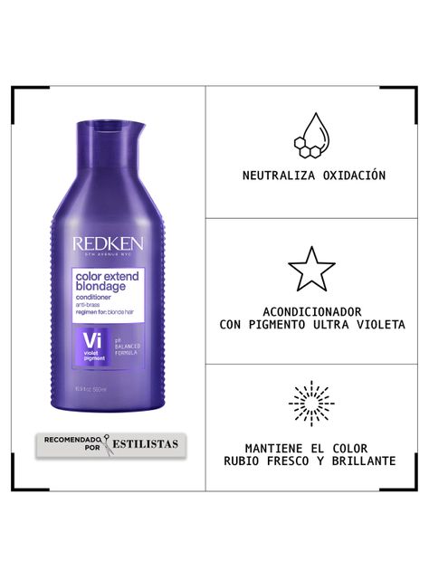 Acondicionador XL Matizador Cabello Rubio Color Extend Blondage 500ml-1