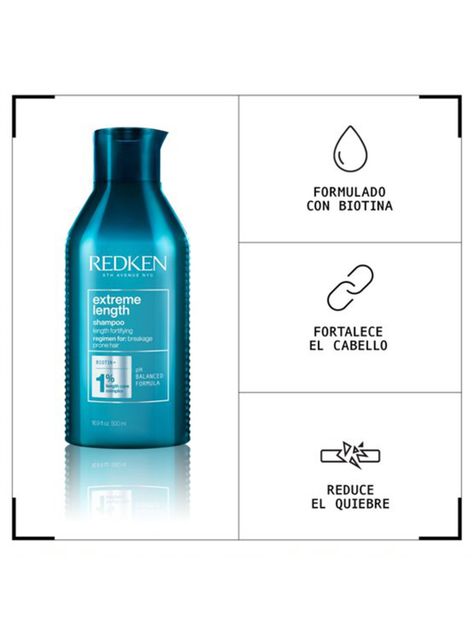 Shampoo XL Fortalecedor de largos Cabello Quebradizo Extreme Length 500ml-2