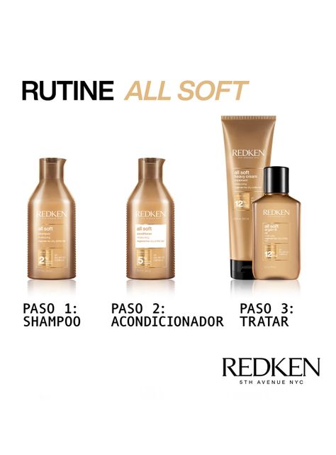 Shampoo XL Hidratante Cabello Seco All Soft 500ml-4