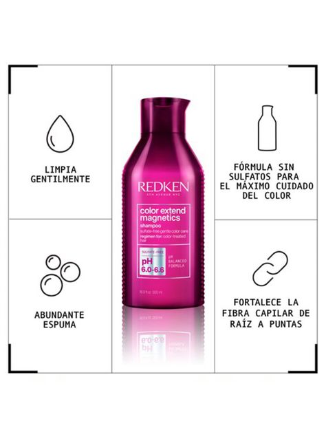 Shampoo XL sin sulfatos Color Extend Magnetics Cabello con Color 500ml-2