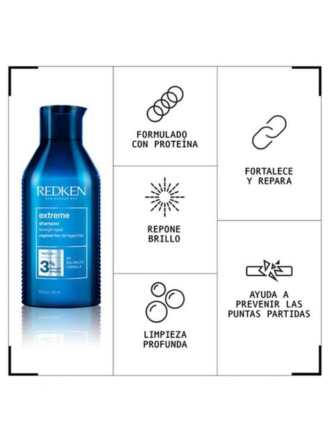 Shampoo XL Reparación Cabello Dañado Extreme 500ml-2