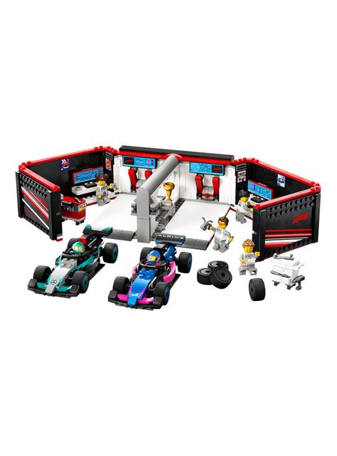 Lego Taller de F1 con Autos Mercedes-Amg y Alpine-2