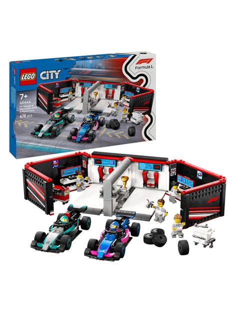 Lego Taller de F1 con Autos Mercedes-Amg y Alpine-1