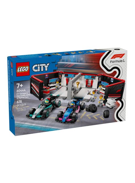Lego Taller de F1 con Autos Mercedes-Amg y Alpine-0