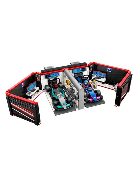 Lego Taller de F1 con Autos Mercedes-Amg y Alpine-3