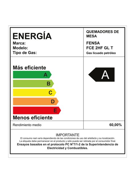 Encimera a Gas S 2 Platos FCE 2HF T-5