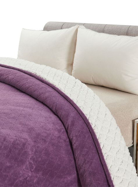 Cubrecama 1.5 Plazas Coral Lila-1