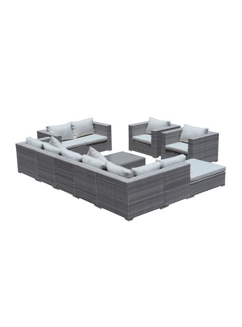 Juego de Living para Terrazas Hawai Gris-8