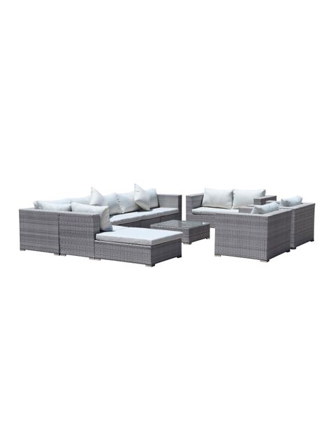 Juego de Living para Terrazas Hawai Gris-7