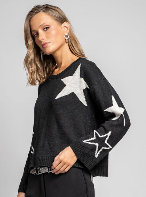 Chaleco Estrellas Negro-0