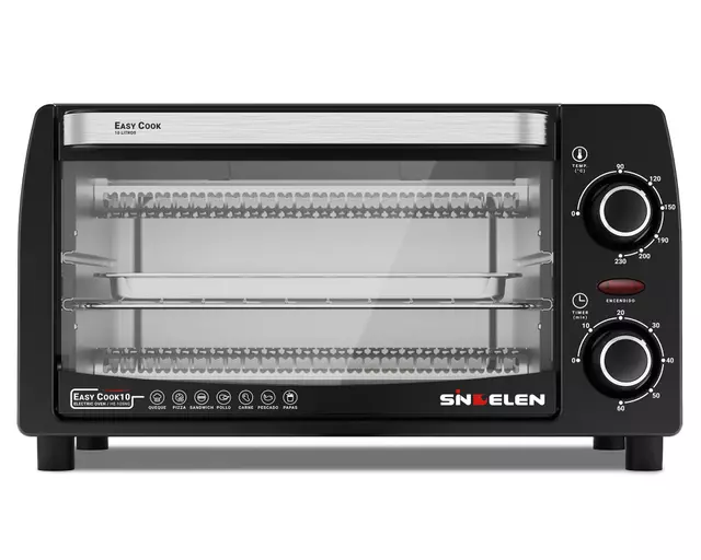 Horno eléctrico HE-105NG negro 10 lt.