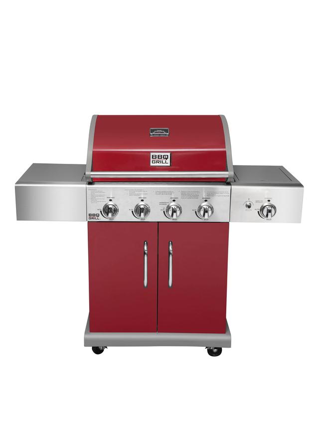 Parrilla a Gas 4 Quemadores + Lateral Infrarrojo