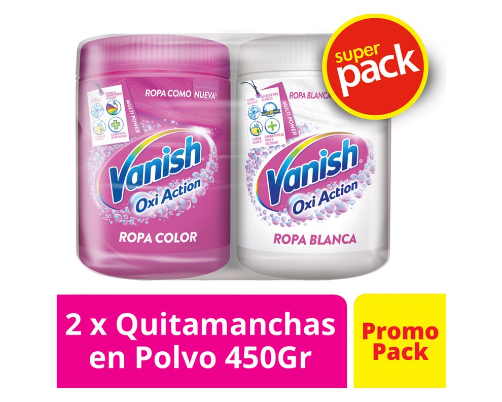 Detergente en polvo 2 un. 450 g