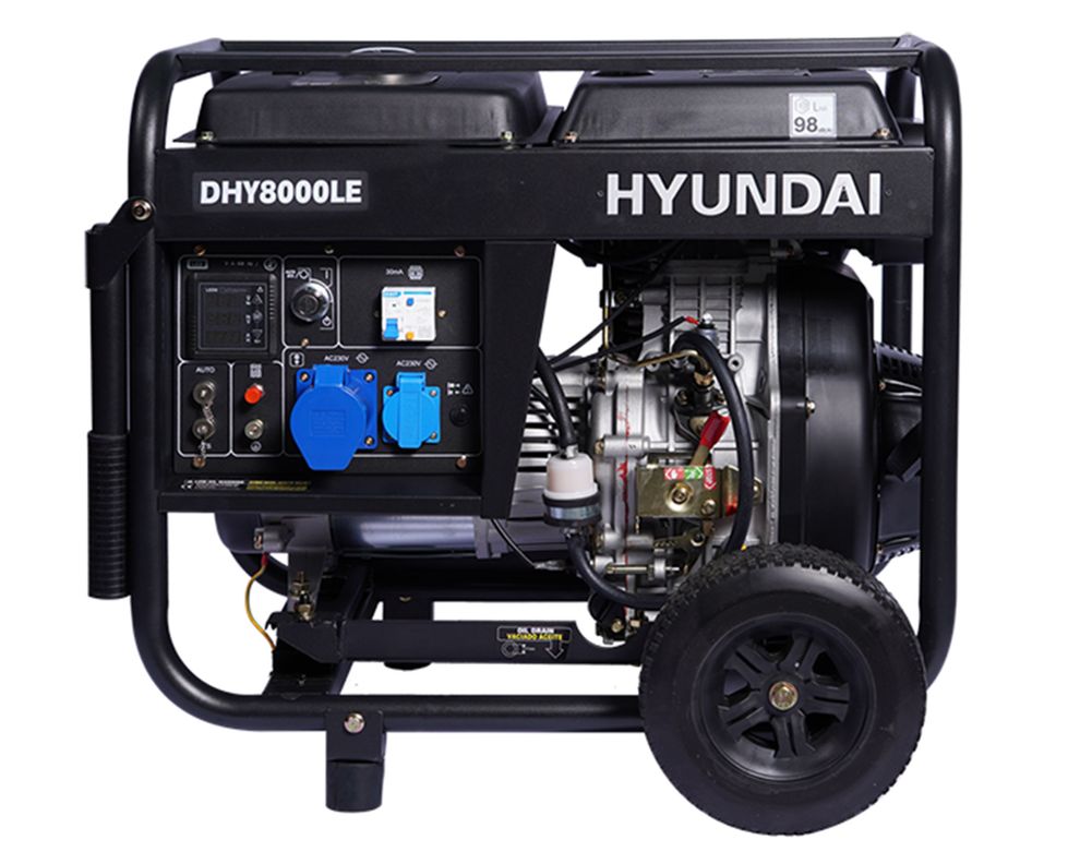 Generador a diésel eléctrico/manual 6500W 14 lt 78DHY8000LE Hyundai
