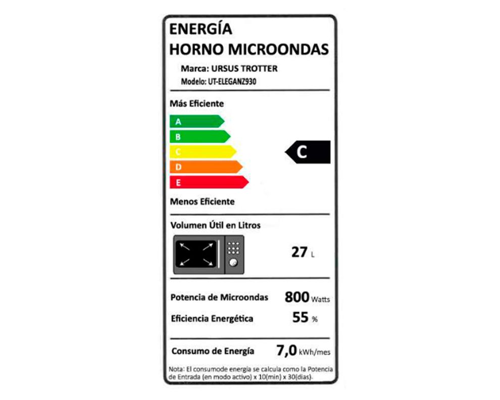 Microondas 30 litros UT-ELEGANZ930-6