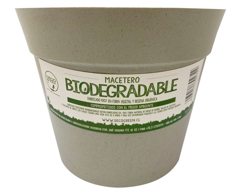 Macetero Bio 25 cm Clásico gris-2