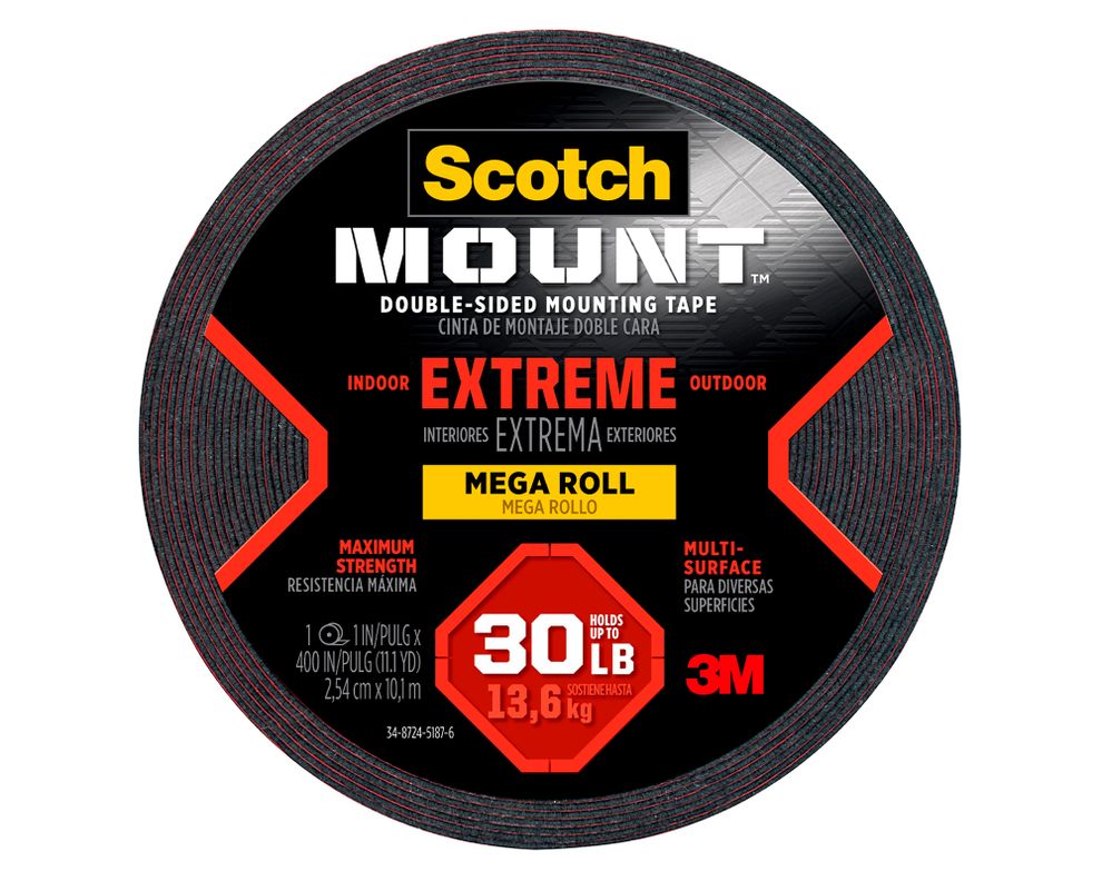 Cinta montaje doble faz Extrema 2.54 cm x 10.1 m negro-0