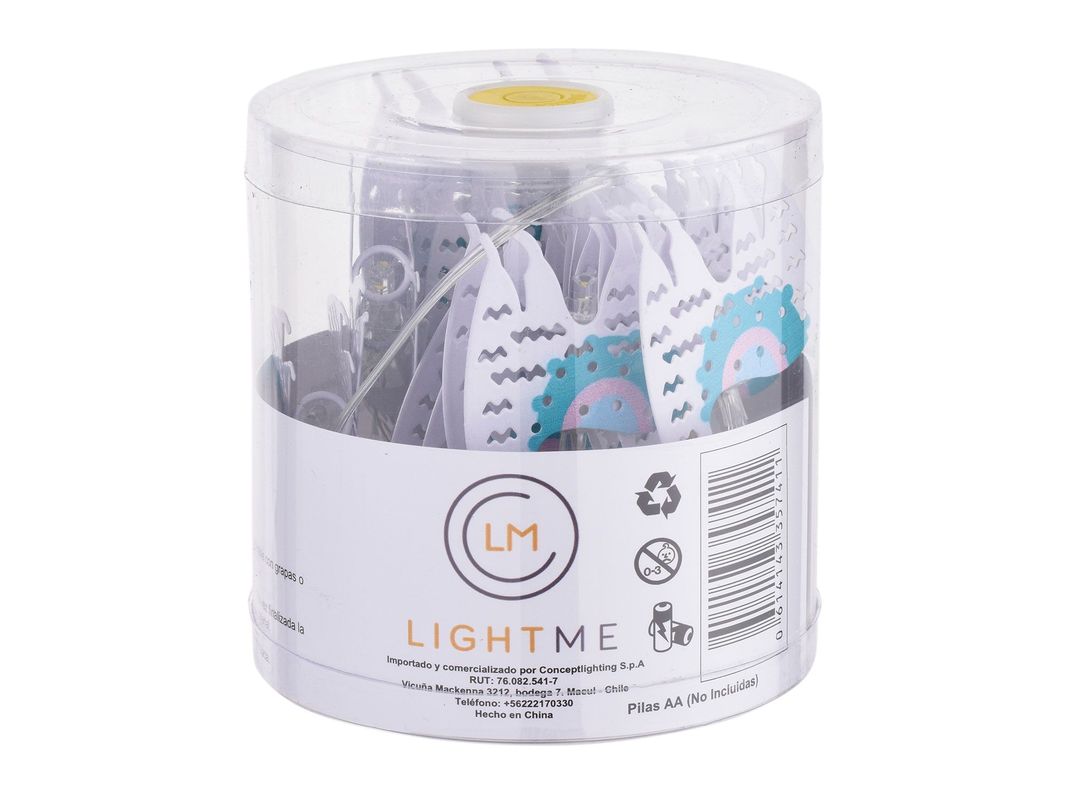 Guirnalda 10L LED Alpaca blanco/turquesa Conceptlighting-3
