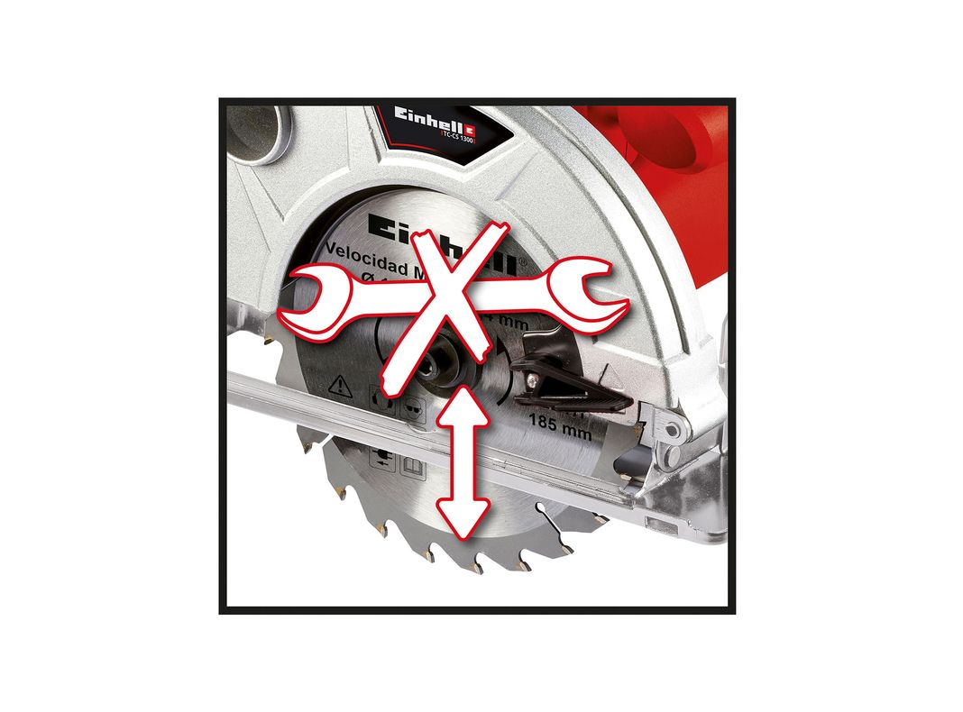 Sierra circular 7 1/4'' 1300W TC-CS 1300 Einhell-3