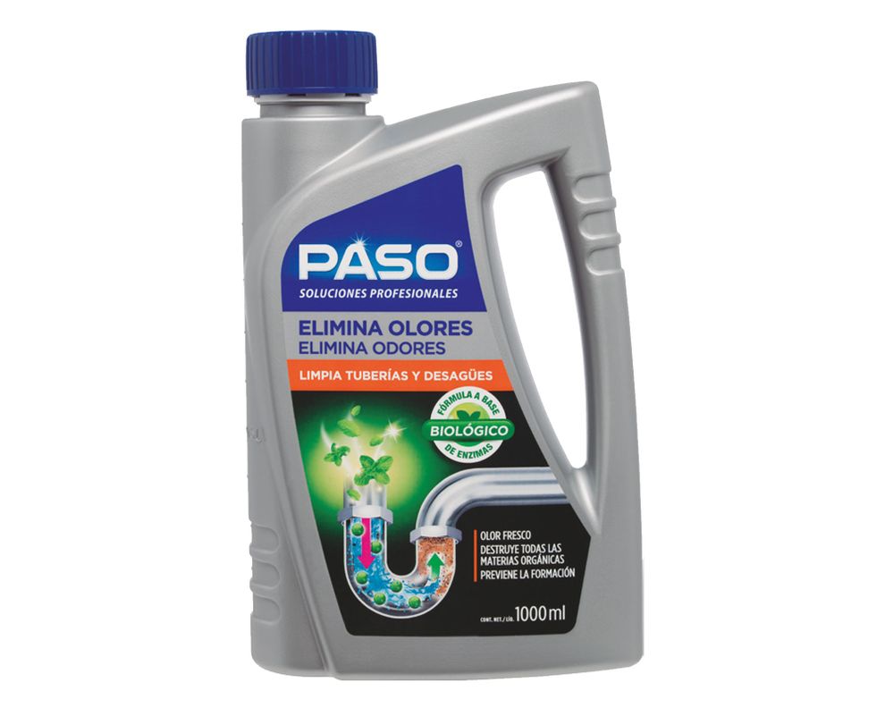 Desatascador biologico 1 litro tuberia desague Paso