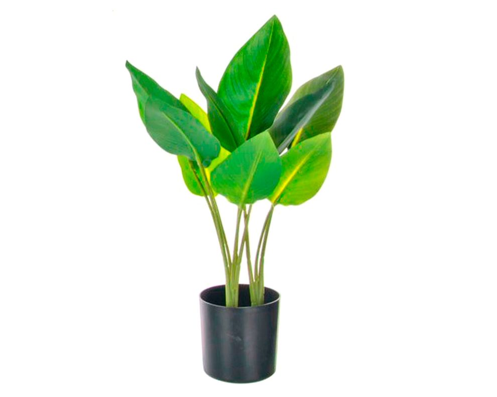 Planta artificial con macetero 45 cm Rubber Outzen-0