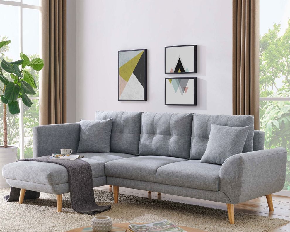 Sofá seccional Suzie gris M+Design-3