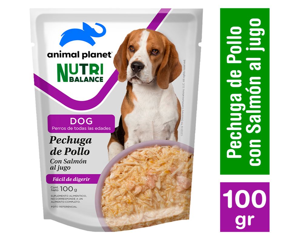 Alimento humedo perro 100 gr pollo Animal Planet NB.