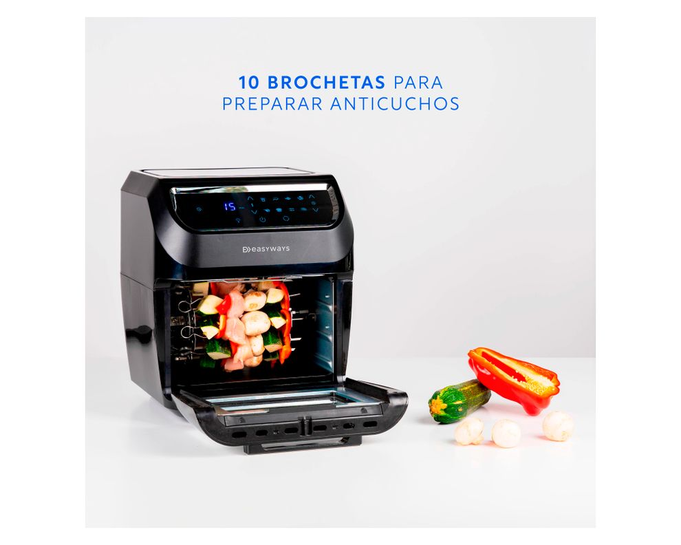 Freidora de aire 11,6 litros Air Fryer Plus negro EasyWays.-4
