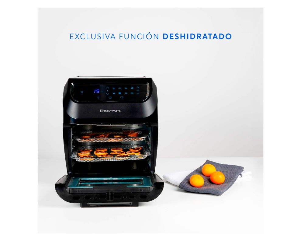 Freidora de aire 11,6 litros Air Fryer Plus negro EasyWays.-3