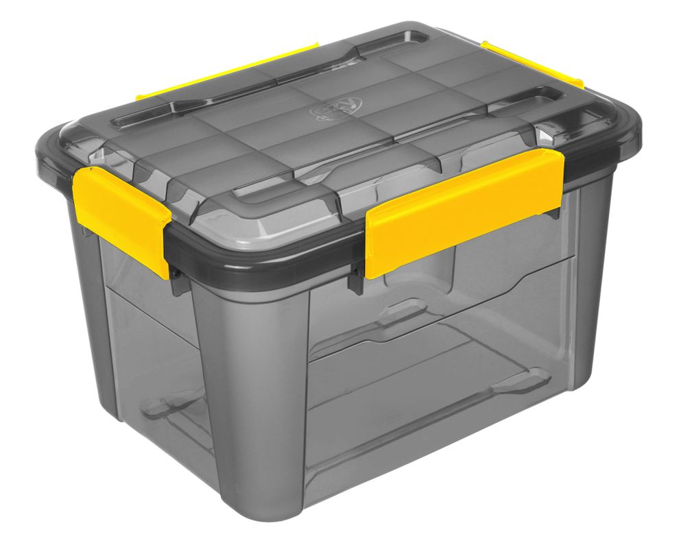 Caja organizadora 18 litros negro Cotidiana-0