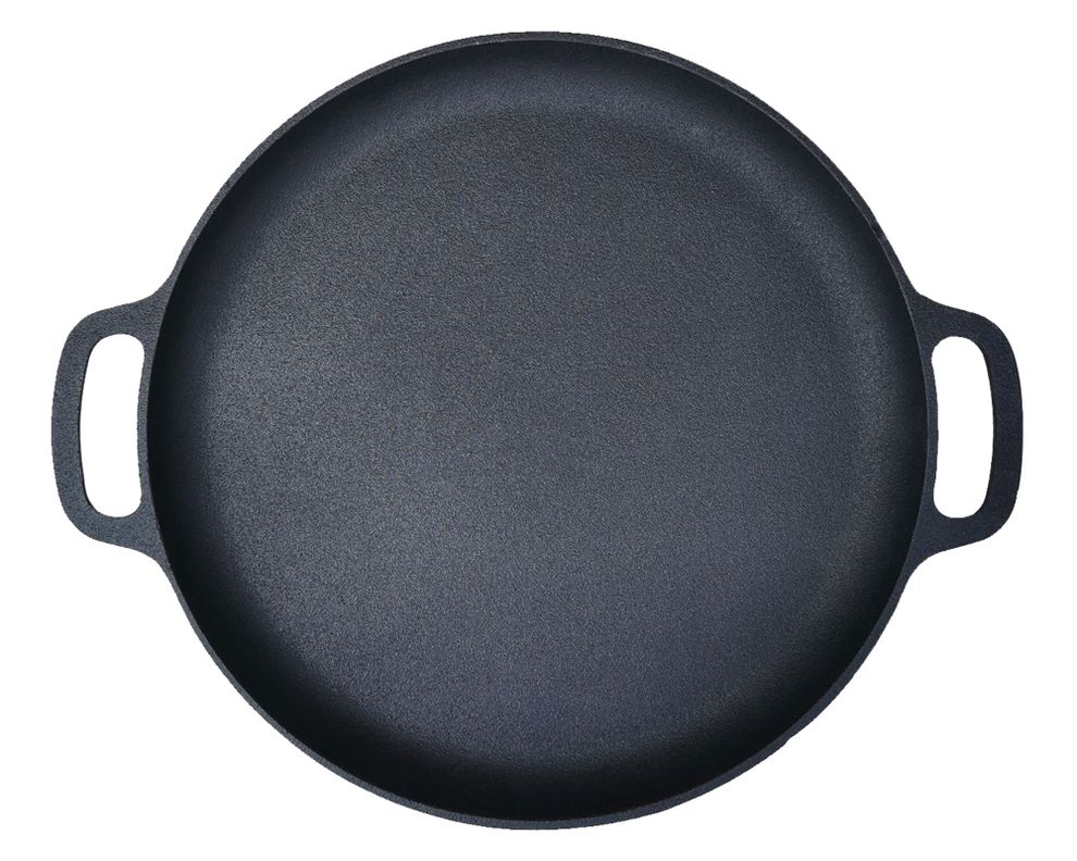 Plancha parrillera con asas negro