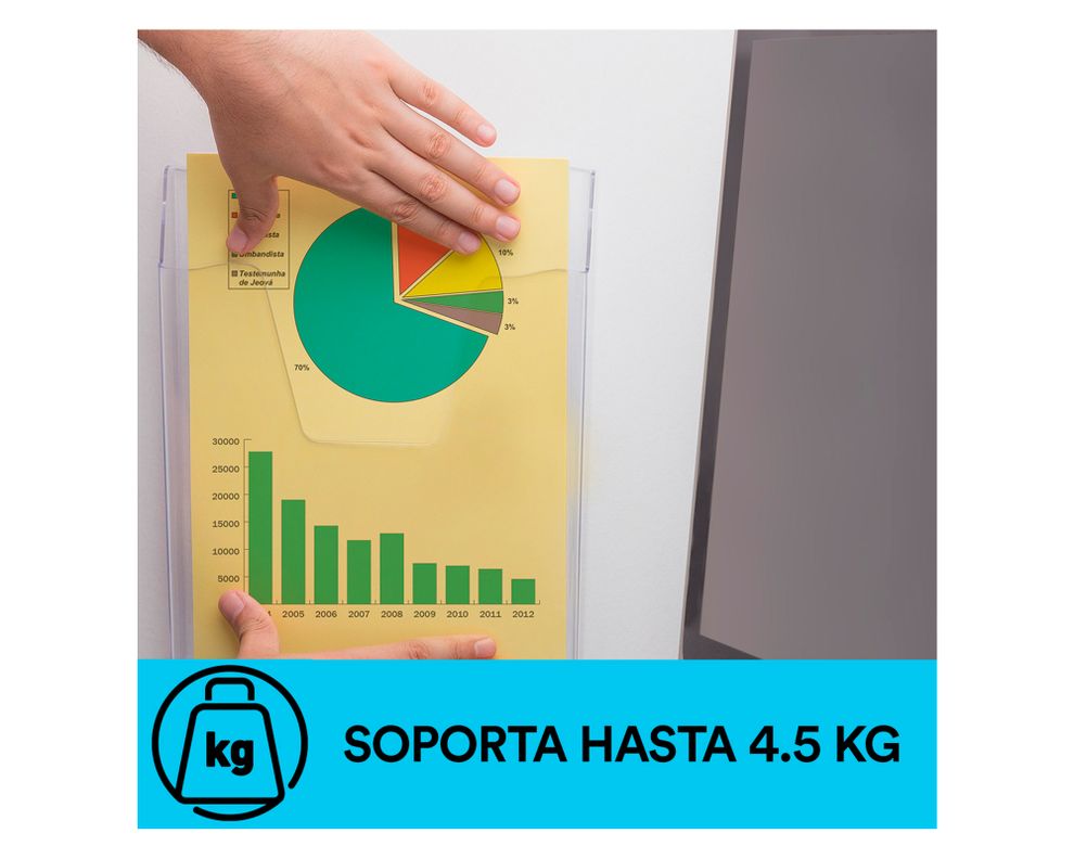Cinta montaje doble faz Transparente 2.54 cm x 11.4 m-2