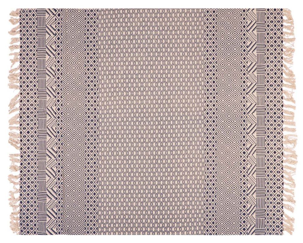 Alfombra Bajadas de Cama modernas 90x60 cm Dh Ethnic azul 2 Did