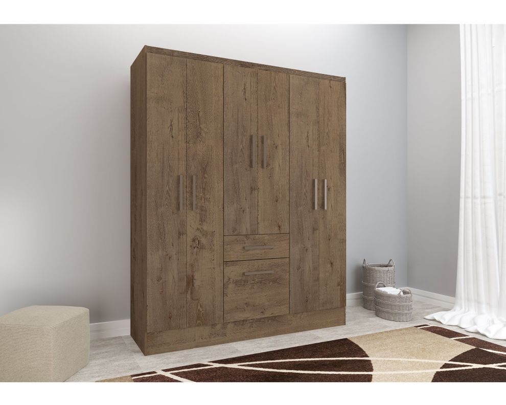 Clóset 6 puertas 1 cajón 1 zapatero Moca M+Design-3
