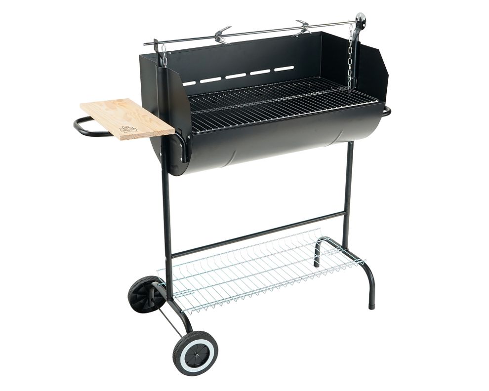 Parrilla a carbón medio tambor BM400