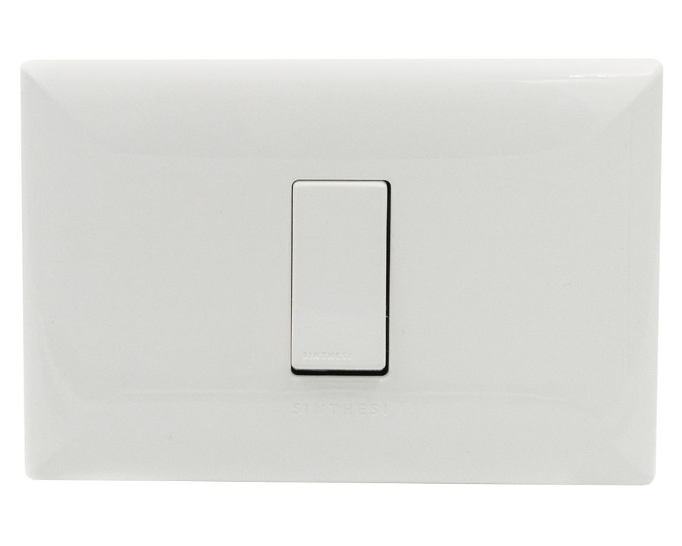 Interruptor conmutador 9/24 placa armada Linea S17 blanco