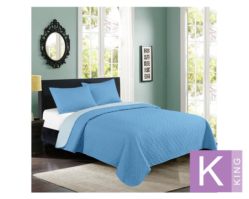 Quilt King Bicolor turquesa