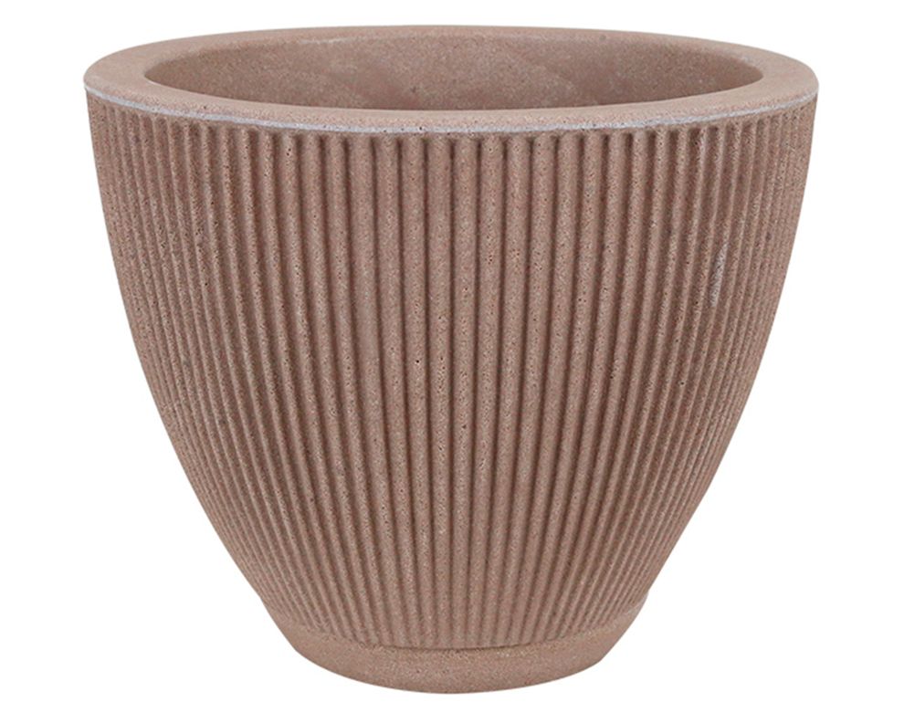 Maceta vaso 27x33 cm Antique castaño-0