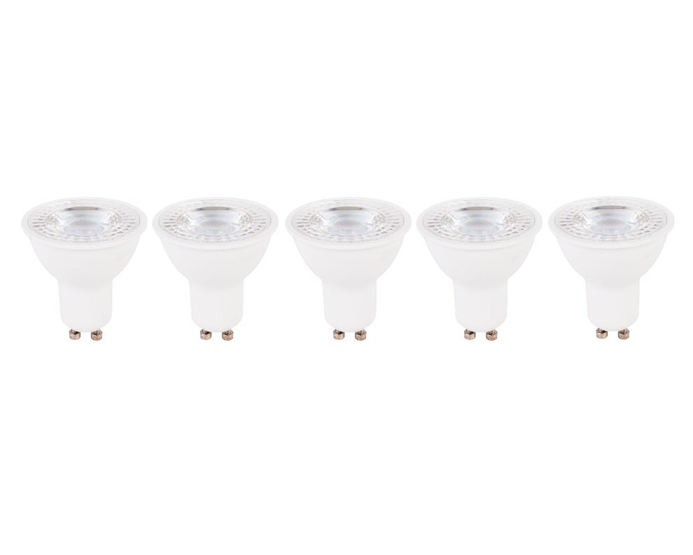 Ampolleta LED 6W GU10 luz fria 5 unidades