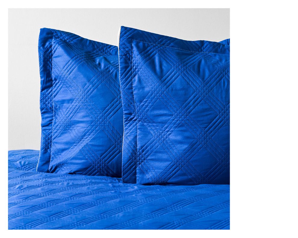 Quilt King Bicolor cobalto/arena-2