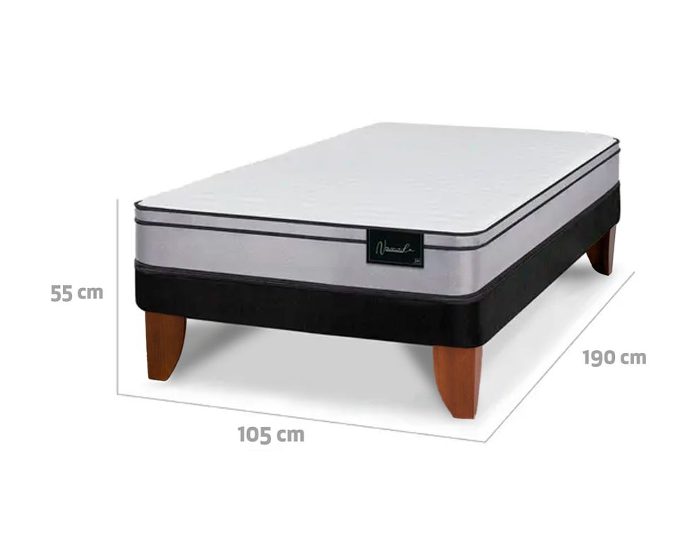 Cama europea 1.5 plazas Nuvola-4